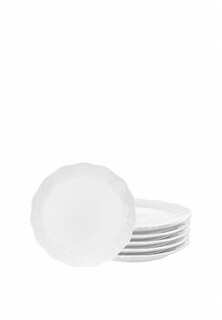 Набор тарелок Elan Gallery 20,5х20,5х1,8 см Снежинки