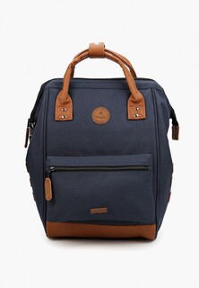 Рюкзак и кошельки 2 шт. Cabaia CHICAGO MEDIUM (T.U) les BLEUS Navy Brown Vegan Leather