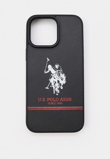 Чехол для iPhone U.S. Polo Assn. 16 Pro Max, из экокожи PU leather