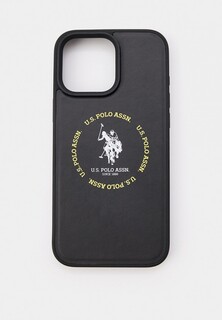 Чехол для iPhone U.S. Polo Assn. 16 Pro Max, с MagSafe, из экокожи PU Leather