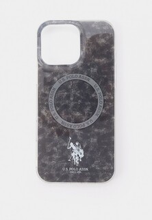 Чехол для iPhone U.S. Polo Assn. 16 Pro Max, с MagSafe, с принтом IML