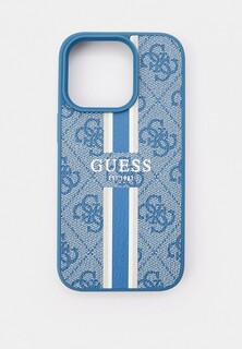 Чехол для iPhone Guess 16 Pro, с MagSafe, из экокожи PU Leather