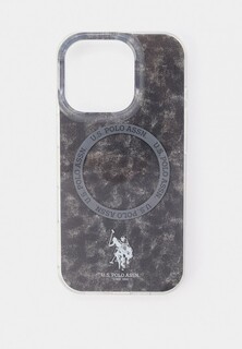 Чехол для iPhone U.S. Polo Assn. 16 Pro, с MagSafe, с принтом IML