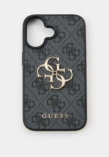 Чехол для iPhone Guess 16, из экокожи PU Leather Metal logo