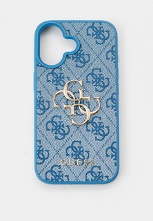 Чехол для iPhone Guess 16, из экокожи PU Leather Metal logo
