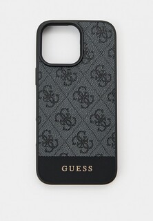 Чехол для iPhone Guess 16 Pro Max, из экокожи PU leather Metal logo