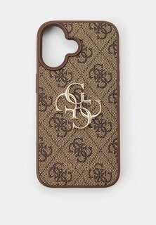 Чехол для iPhone Guess 16, из экокожи PU Leather Metal logo