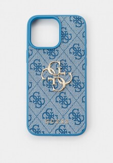 Чехол для iPhone Guess 16 Pro Max, из экокожи PU Leather Metal logo