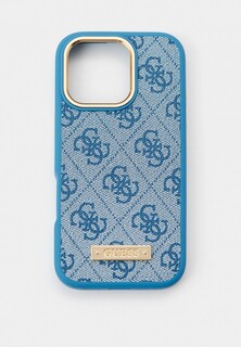 Чехол для iPhone Guess 16 Pro, с MagSafe, из экокожи PU Leather