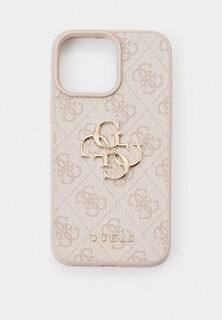 Чехол для iPhone Guess 16 Pro Max, из экокожи PU Leather Metal logo