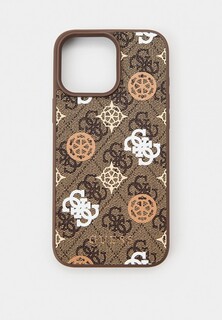 Чехол для iPhone Guess 16 Pro Max, с MagSafe, из экокожи PU Leather