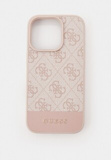 Чехол для iPhone Guess 16 Pro, из экокожи PU leather Metal logo