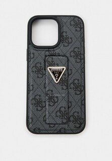Чехол для iPhone Guess 16 Pro Max, из экокожи, с подставкой GripStand