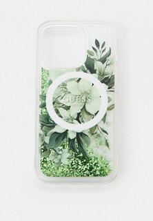 Чехол для iPhone Guess 16 Pro, с MagSafe, c жидкими блестками Liquid Glitter