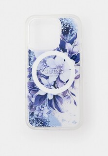 Чехол для iPhone Guess 16 Pro, с MagSafe, c жидкими блестками Liquid Glitter