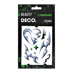 Набор переводных татуировок для тела DECO. CYBERPUNK by Miami tattoos techno