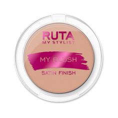 Румяна для лица RUTA MY BLUSH компактные сатиновые тон 02 Пляжная красотка