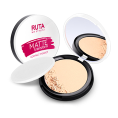 Пудра для лица RUTA MATTE TRANSFORM компактная тон 02 Светлый беж