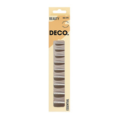 Набор накладных ногтей с клеевыми стикерами DECO. ESSENTIAL beige 24 шт + клеевые стикеры 24 шт