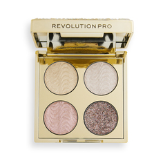 Палетка теней для век REVOLUTION PRO CRYSTAL EYE QUAD тон Gold crystal