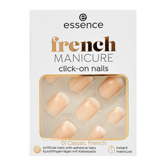 Накладные ногти ESSENCE FRENCH MANICURE Click-on nails тон 01 Classic french