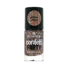 Топовое покрытие для ногтей ESSENCE CONFETTI PARTY с глиттер-эффектом