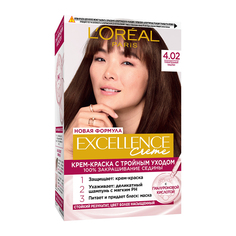 Крем-краска для волос LOREAL EXCELLENCE тон 4.02 Пленительный каштан LOreal