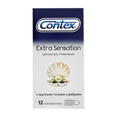 Презервативы CONTEX Extra Sensation с крупными точками и ребрами 12 шт