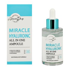 Сыворотка для лица GRACE DAY MIRACLE с гиалуроновой кислотой, ниацинамидом и мультивитаминами увлажняющая 50 мл