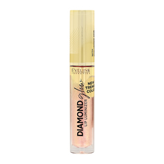 Блеск для губ EVELINE DIAMOND GLOW с гиалуроновой кислотой тон 08 honey glam