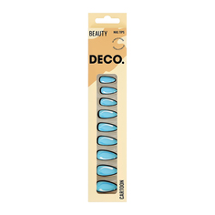 Набор накладных ногтей с клеевыми стикерами DECO. CARTOON blue 24 шт + клеевые стикеры 24 шт
