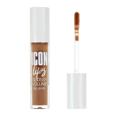 Блеск для губ LUXVISAGE ICON LIPS с эффектом объема и сияния тон 507 desert taupe