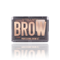Набор для бровей STELLARY PROFESSIONAL BROW SET тон 02 Brunette