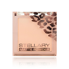 Пудра для лица STELLARY SOFT MATTE POWDER компактная тон SP 02 Розово-бежевый