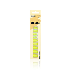 Набор накладных ногтей с клеевыми стикерами DECO. MAGIC FRUITS lime 24 + клеевые стикеры 24 шт