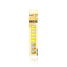 Набор накладных ногтей с клеевыми стикерами DECO. MAGIC FRUITS papaya 24 + клеевые стикеры 24 шт