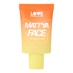 Крем тональный для лица LOVE GENERATION MATTYA FACE матирующий с экстрактом матчи тон 03 Cashmere cream