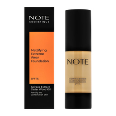 Основа тональная для лица NOTE MATTIFYING EXTREME WEAR  с матирующим эффектом тон 128 Sand ivory