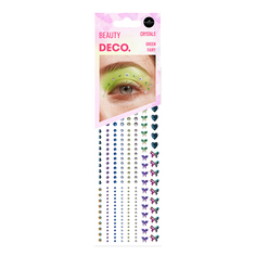 Кристаллы для лица и тела DECO. FAIRYCORE by Miami tattoos green fairy