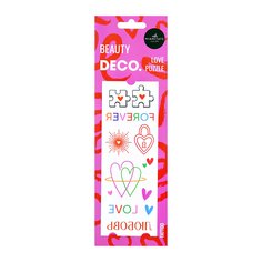 Набор переводных татуировок для тела DECO. LOVE by Miami tattoos love puzzle
