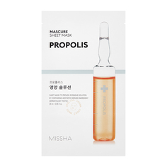 Маска-энергетик для лица MISSHA с прополисом для эластичности кожи 28 мл