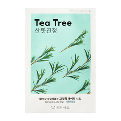 Маска для лица MISSHA AIRY FIT успокаивающая с экстрактом чайного дерева для чувствительной кожи 19 г