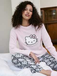 Плюшевая зимняя пижама с вышивкой Hello Kitty ТВОЕ