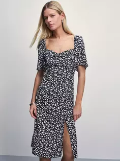 Платье миди с цветочным принтом Zarina
