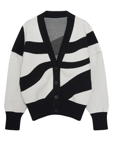 Кардиган жаккардовый c принтом "зебра" SL1P