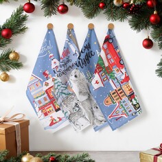 Набор кухонных полотенец Доляна