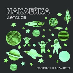 Наклейка 3д интерьерная светящаяся космос 90*30см Take IT Easy