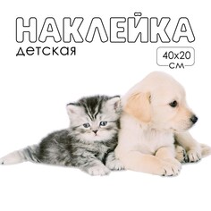 Наклейка 3д интерьерная домашние питомцы 40*20см Take IT Easy