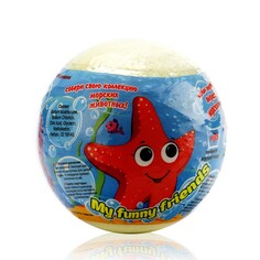Шипучая бомбочка для ванны Laboratory Katrin " My funny friends " с растущей игрушкой 130г