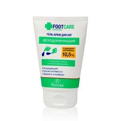 Гель - крем для ног Floresan Organic foot Care дезодорирующий с маслом пихты и можжевельника 100мл ФЛОРЕСАН